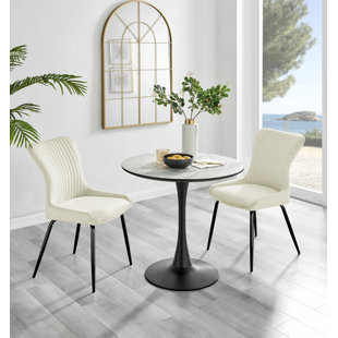 Round plastic deals dining table set